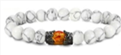 Bracelet Pierre naturelle & Perle de Feu