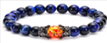 Bracelet Pierre naturelle & Perle de Feu