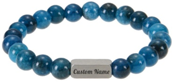 Bracelet à pierre précieuse personnalisable