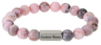 Bracelet à pierre précieuse personnalisable