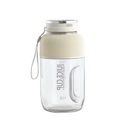   Presse-agrumes portable rechargeable à double couvercle en plastique, multifonctionnel