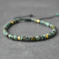 Bracelet de perles en pierre naturelle de style bohème pour hommes, forme boule vintage et tendance, pour un usage professionnel quotidien et les mariages