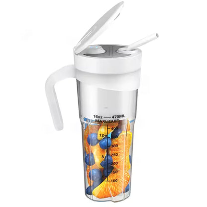 Presse-fruits Portable, 6 lames tranchantes, Rechargeable, personnel, multifonctionnel, Mini mélangeur portatif, tasse pour Shakes et Smoothies