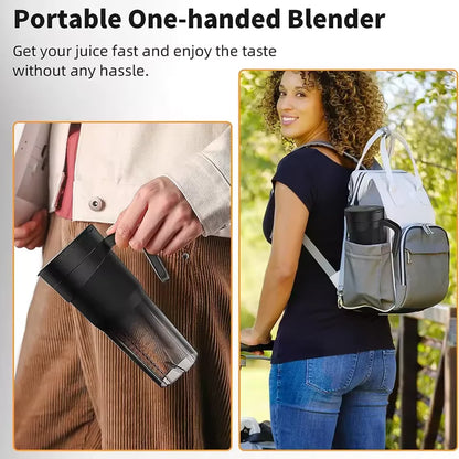 Presse-fruits Portable, 6 lames tranchantes, Rechargeable, personnel, multifonctionnel, Mini mélangeur portatif, tasse pour Shakes et Smoothies